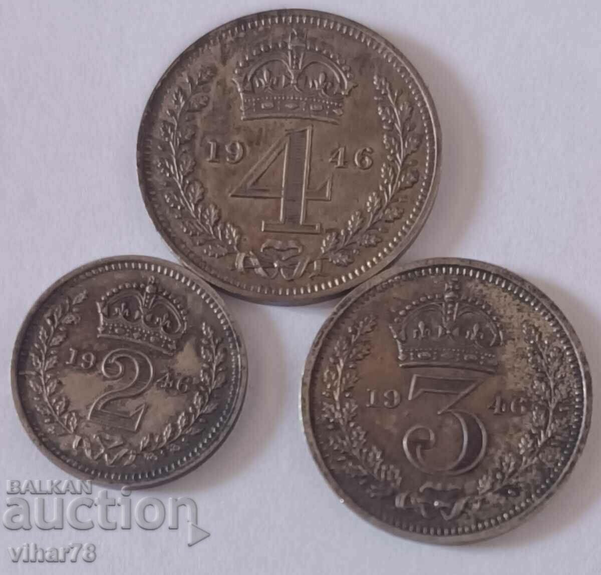 Lot of 2,3 and 4 silver pence with original box with price 299.99 BGN | € 153.38 Lot of 2,3 and 4 silver pence with original box with price 299.99 BGN | € 153.38