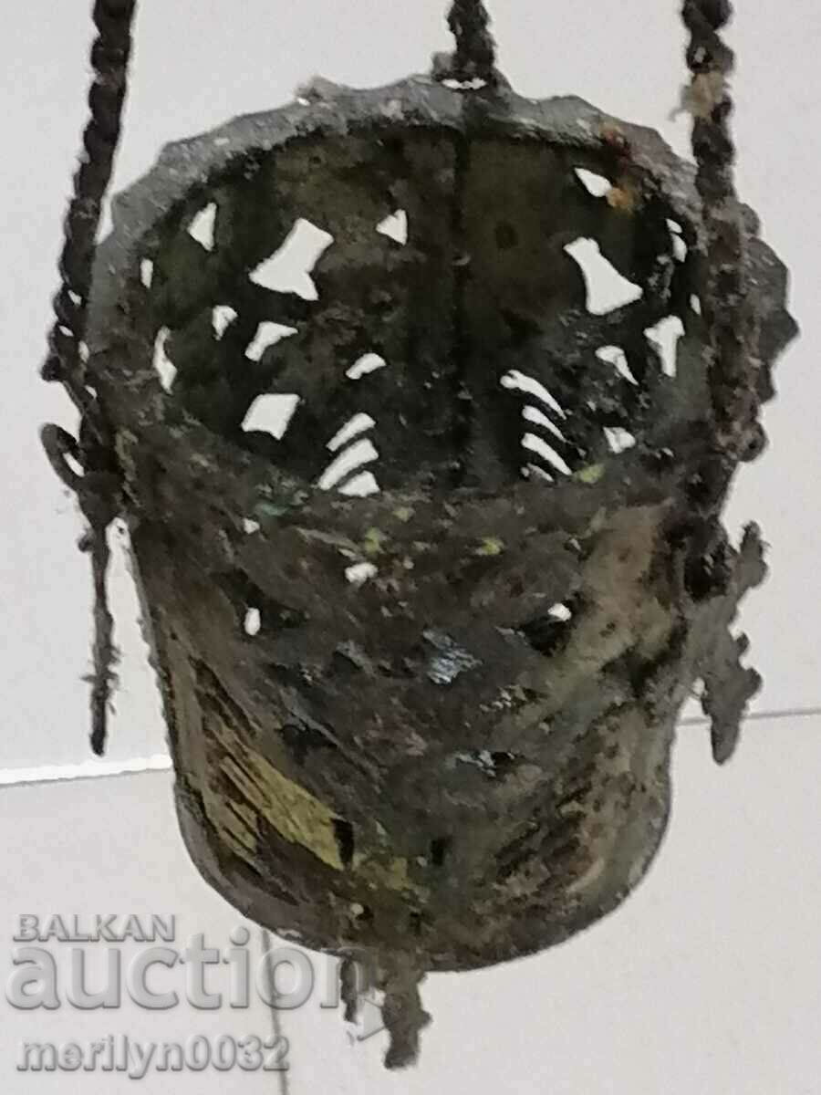 Old bronze oil lamp, icon, religion, cross with price 75.00 BGN | € 38.35 Old bronze oil lamp, icon, religion, cross with price 75.00 BGN | € 38.35