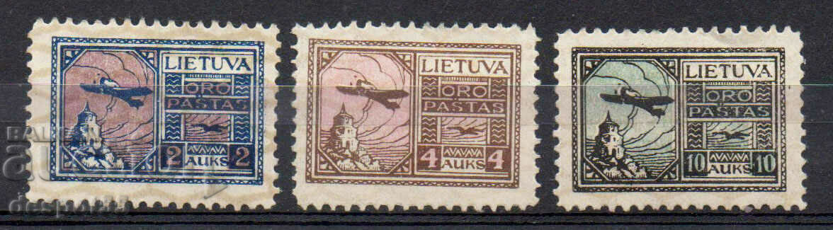 1922. Литва. Въздушна поща - нови стойности.