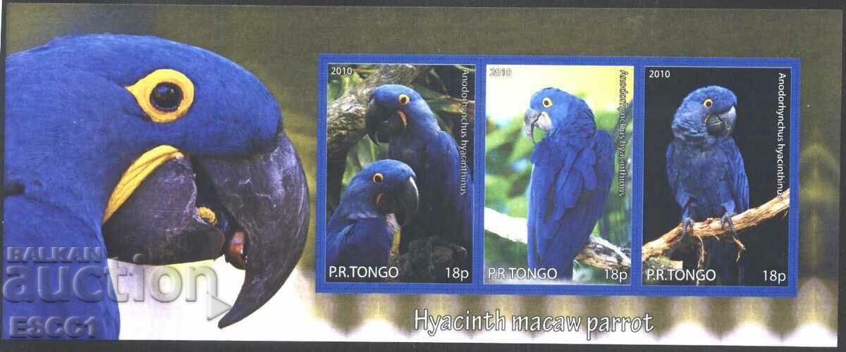 Bloc curat Papagalii 2010 din Tongo