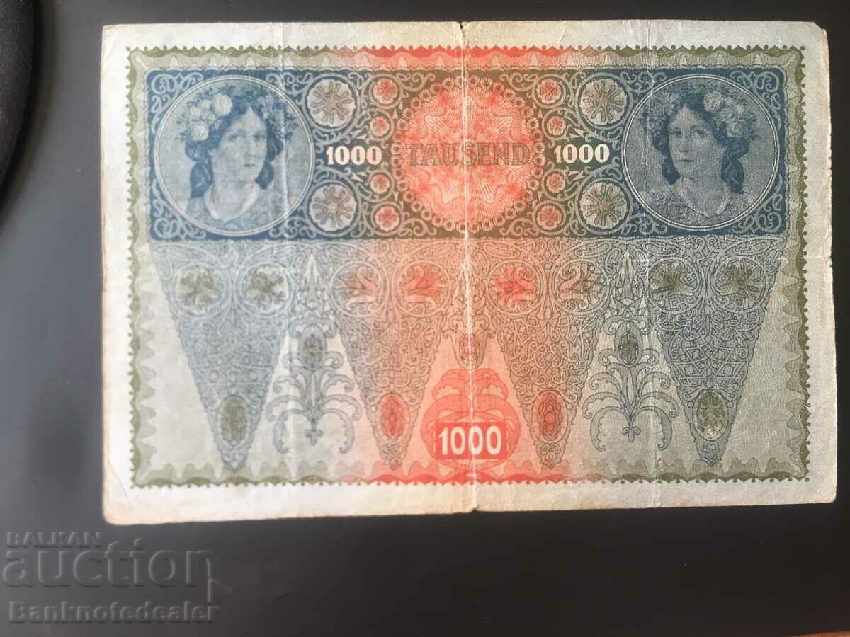 Austria 1000 Korana red Overprint 1902 1919 Pick 61 Ref 8501 with price 35.00 BGN | € 17.90