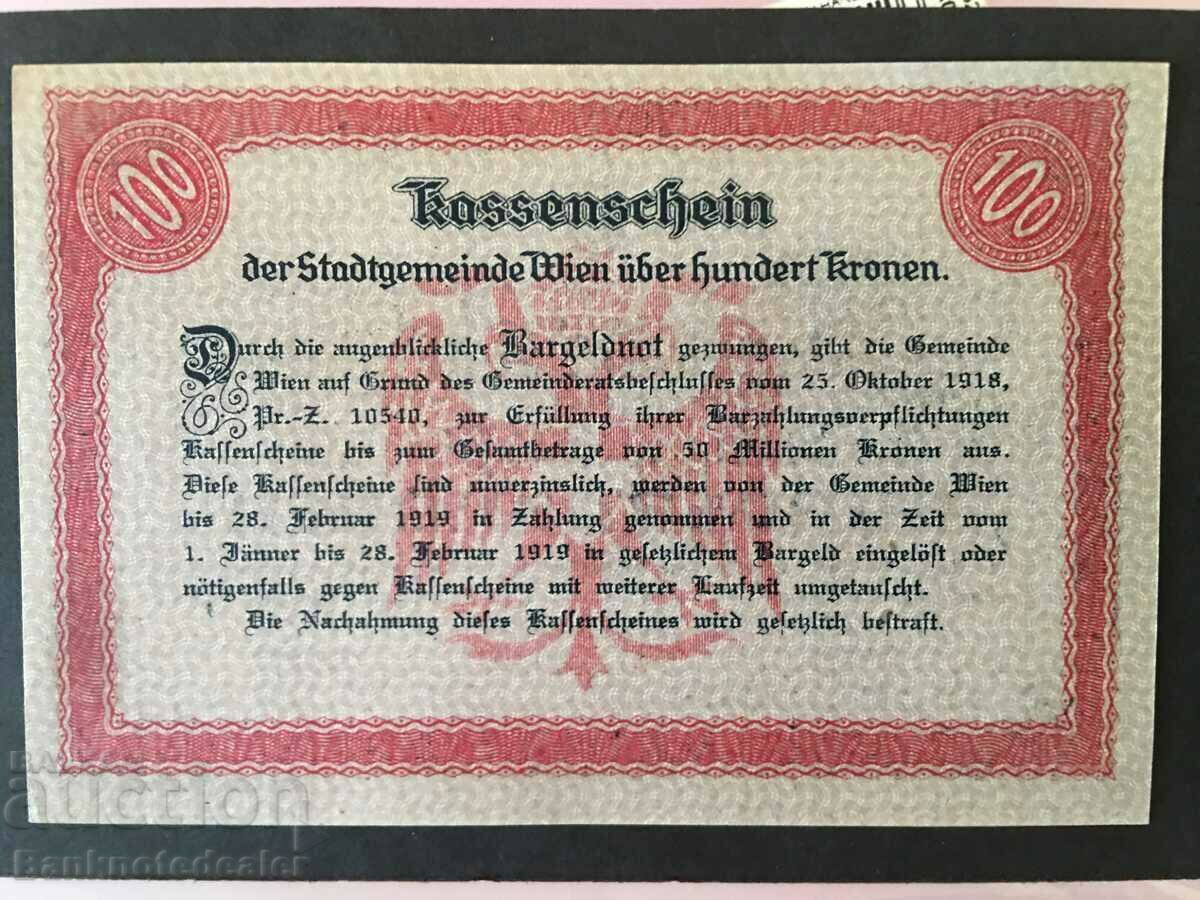 Austria Vienna 100 Krone 1918 Pick UNL Ref 009421 Low Number with price 130.00 BGN | € 66.47 Austria Vienna 100 Krone 1918 Pick UNL Ref 009421 Low Number with price 130.00 BGN | € 66.47