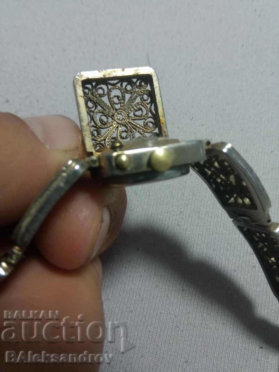 Rare women's watch with filigree, working - 6 Rare women's watch with filigree, working - 6