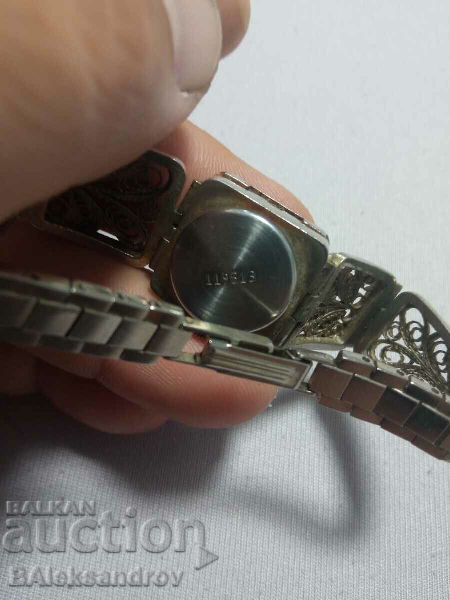 Rare women's watch with filigree, working - 7 Rare women's watch with filigree, working - 7
