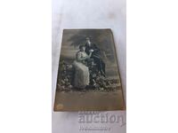 Καρτ ποστάλ Νεαρός άνδρας και νεαρή κοπέλα C K 1917