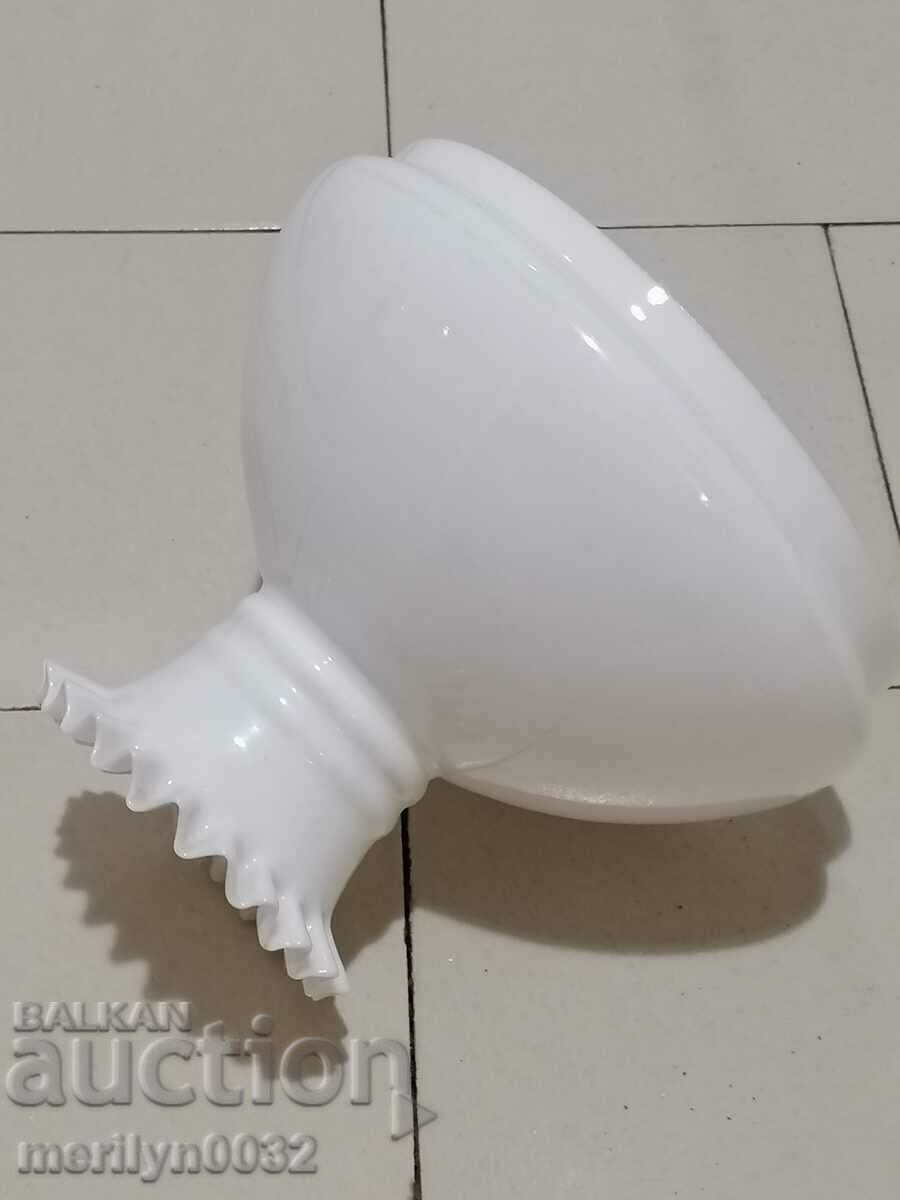 Auction  Old glass shade for gas lamp lampion ORIGINAL