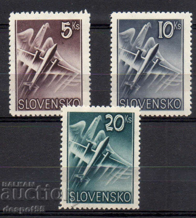 1940. Slovacia. Airmail - Avion și Vultur.