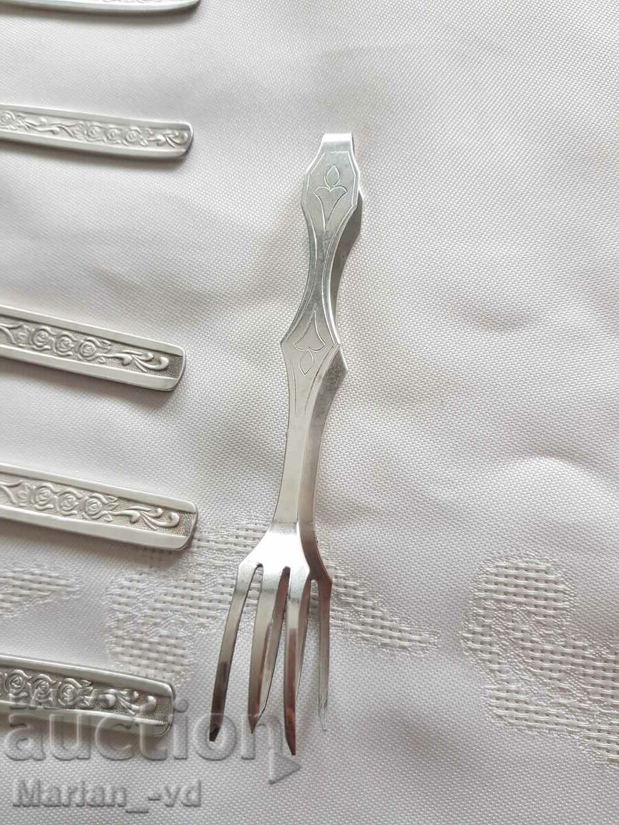 Auction Set of Russian silver-plated utensils Auction Set of Russian silver-plated utensils