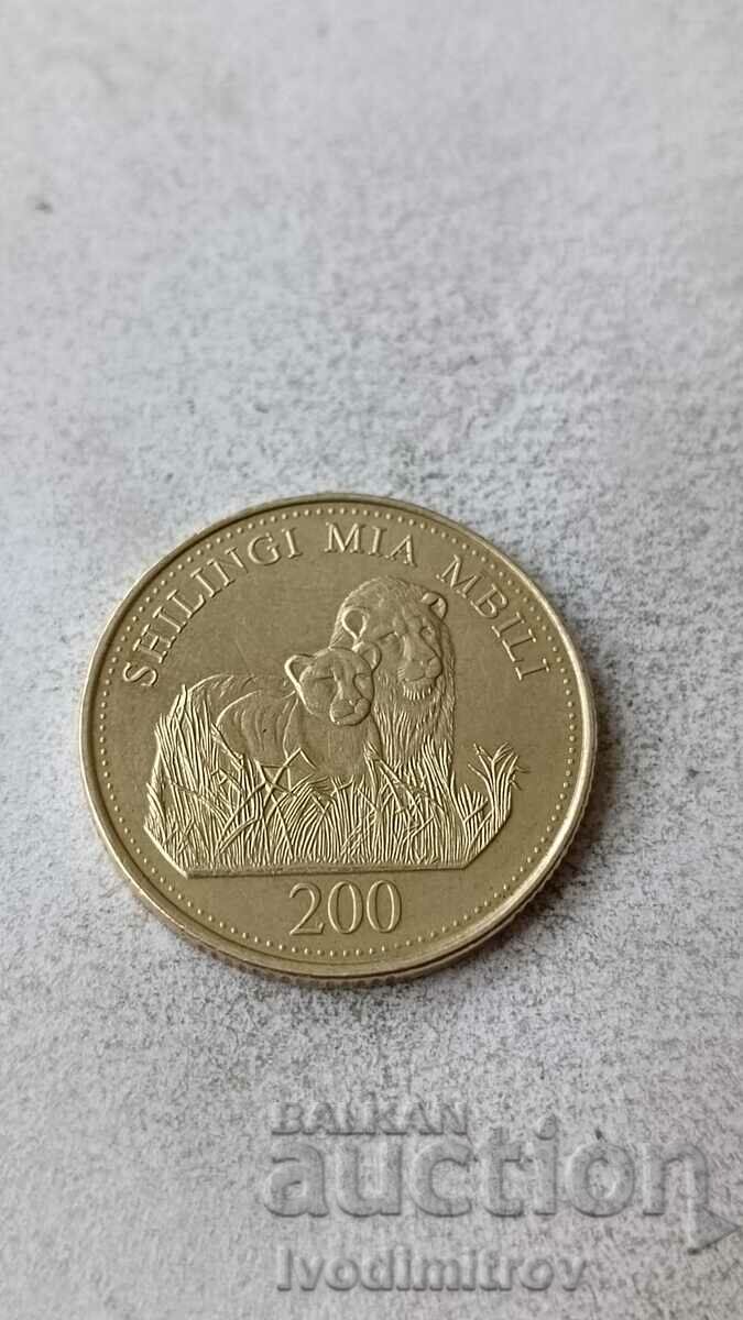 Танзания 200 шилинга 2014