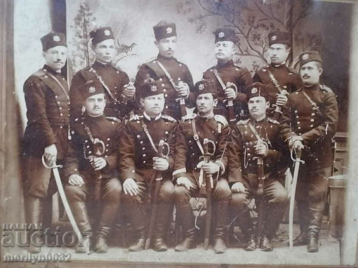 Fotografie militară înrămată ciobanesc gravură în lemn Războiul Balcanic cu preț € 63.24 | 123.69 BGN