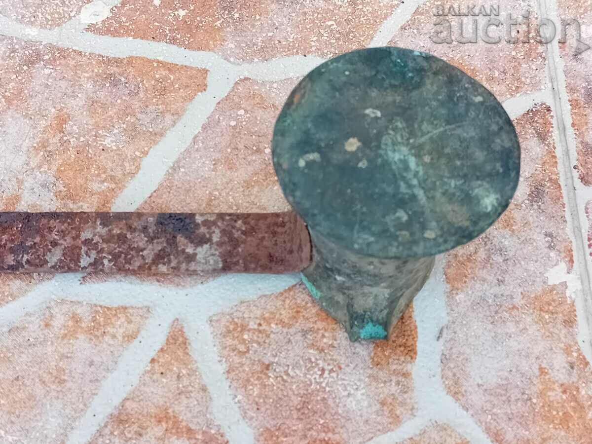 Delivery of old fashioned little cezve coffee on sand Delivery of old fashioned little cezve coffee on sand