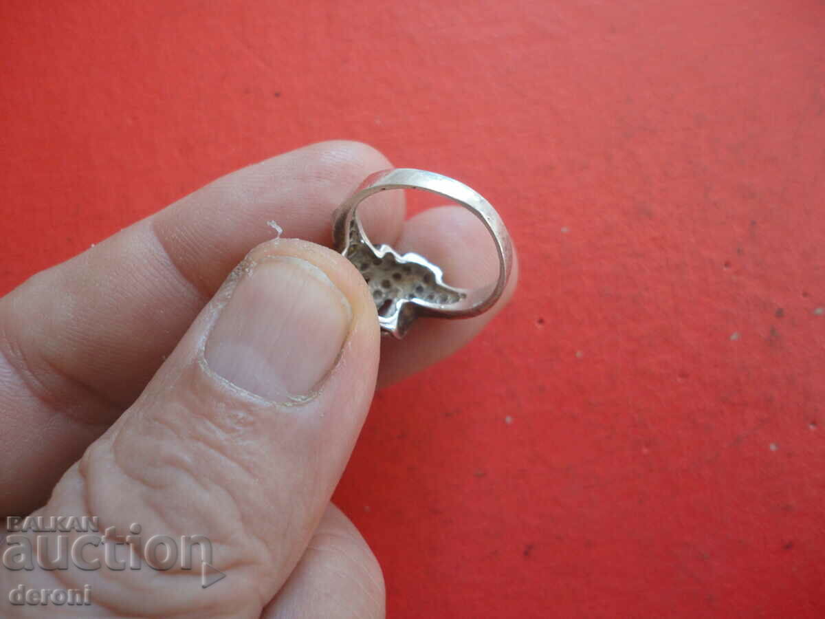 Auction Silver ring with stones 1 Auction Silver ring with stones 1