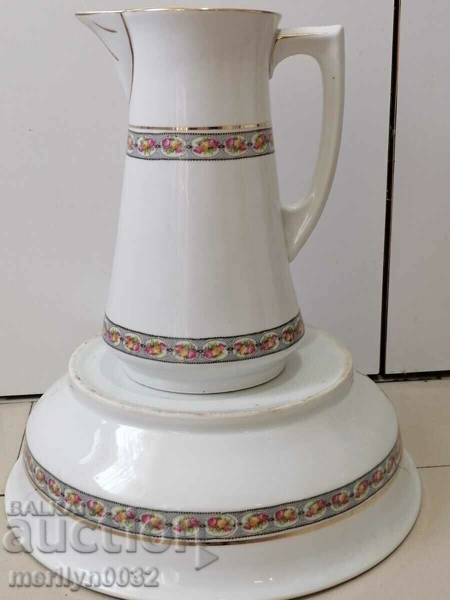 Delivery of Antique porcelain jug with wash basin 1930s