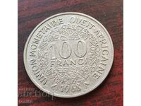 Западна Африка 100 франка 1968