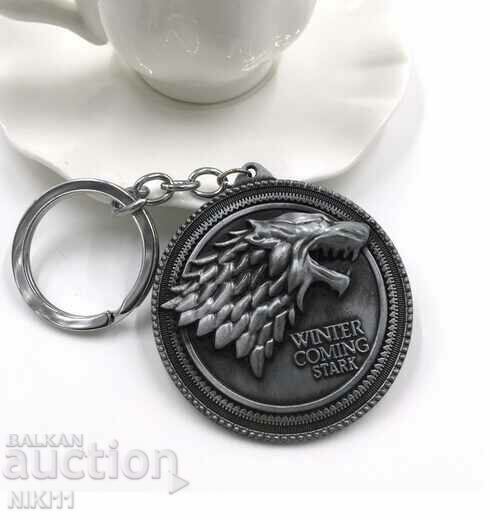 Keychain Game of Thrones, Winter is coming, Stark