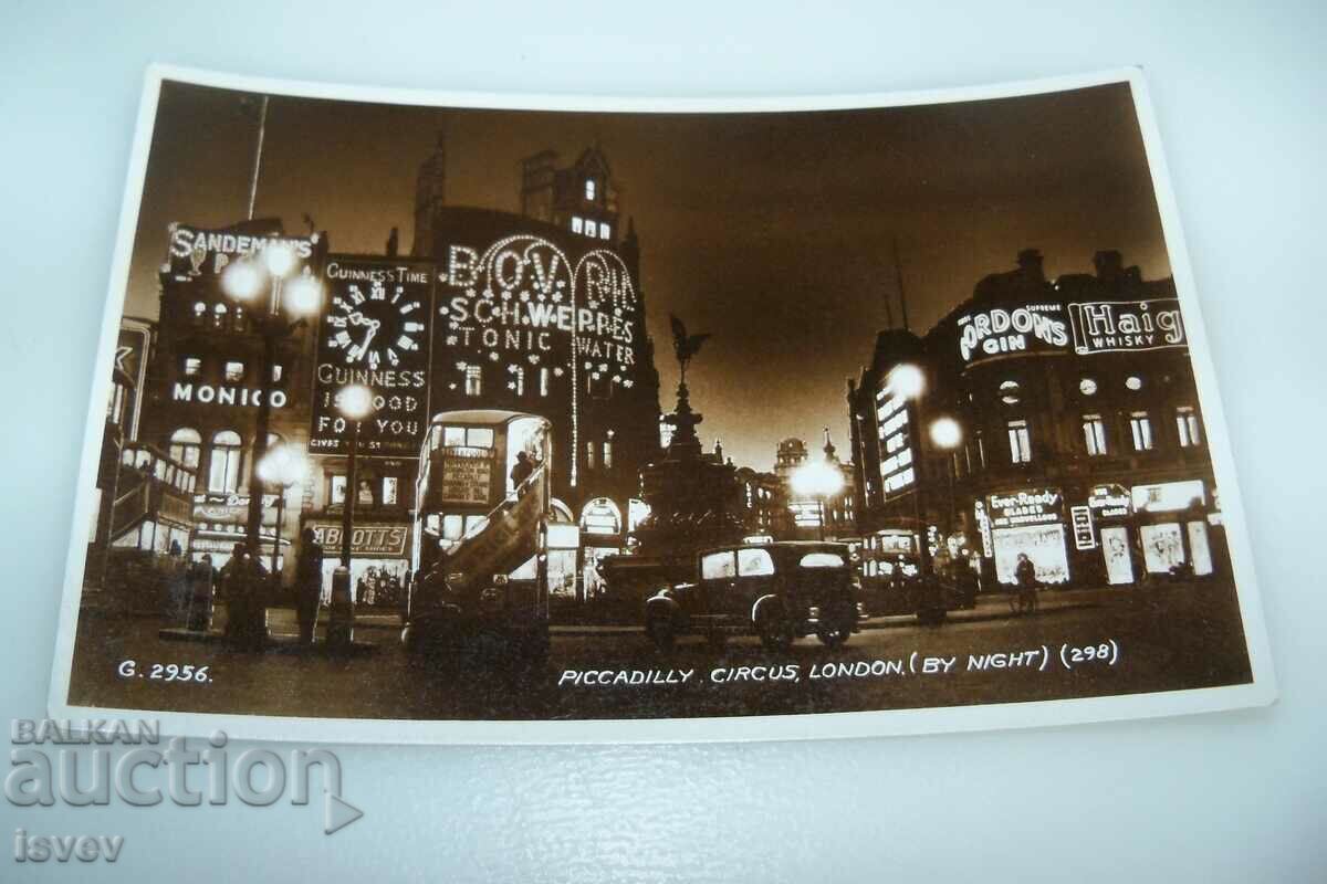 Παλιά καρτ ποστάλ Piccadilly Square Λονδίνο