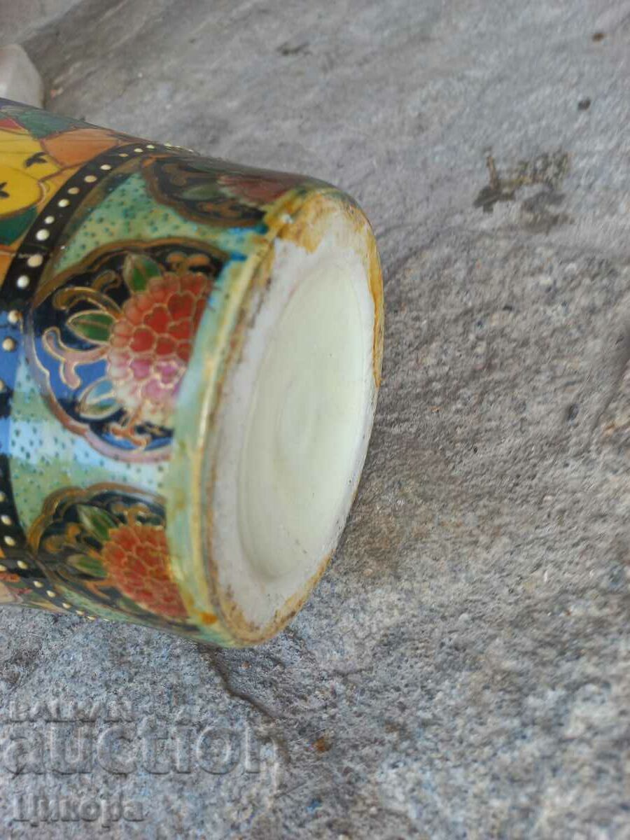 LARGE SATSUMA PORCELAIN VASE - 7