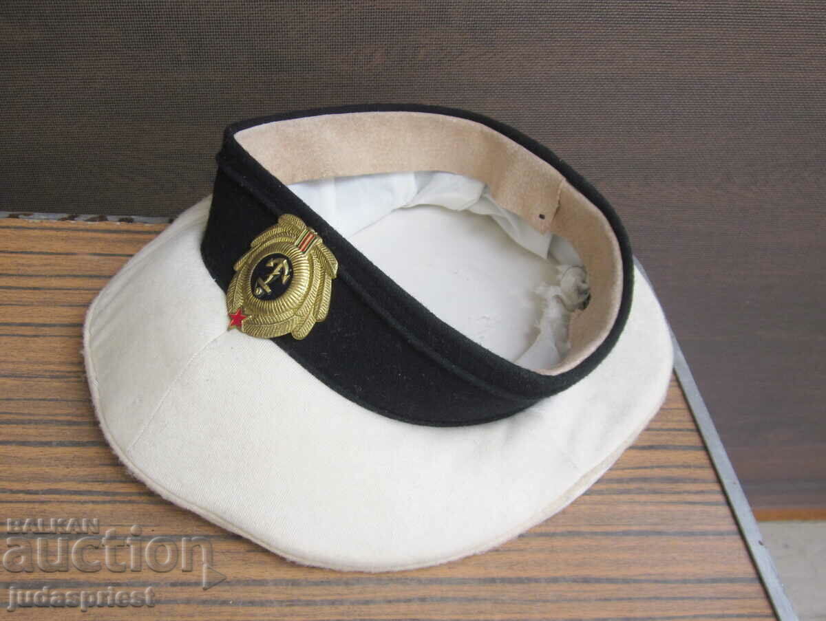 θαλάσσιο καπέλο αξιωματικού ζωοτροφών του βουλγαρικού ναυτικού με τιμή 40.00 BGN | € 20.45 θαλάσσιο καπέλο αξιωματικού ζωοτροφών του βουλγαρικού ναυτικού με τιμή 40.00 BGN | € 20.45