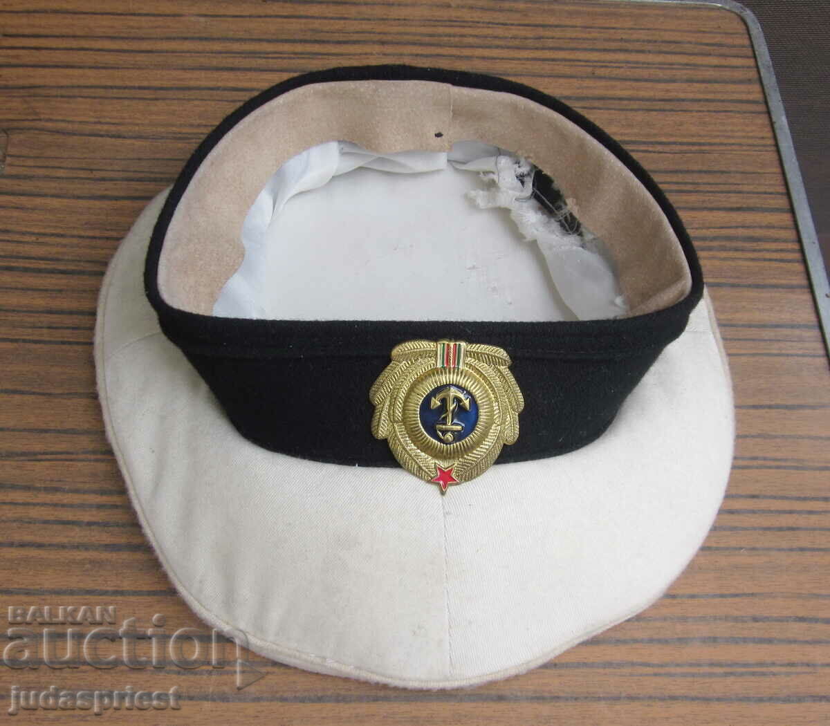 θαλάσσιο καπέλο αξιωματικού ζωοτροφών του βουλγαρικού ναυτικού