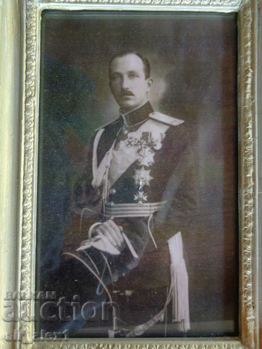 Old photograph of Tsar Boris in a frame with price 70.00 BGN | € 35.79 Old photograph of Tsar Boris in a frame with price 70.00 BGN | € 35.79