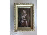 Old photograph of Tsar Boris in a frame