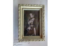 Old photograph of Tsar Boris in a frame