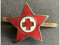 35512 Bulgaria cocardă Crucea Roșie email BCHK anii 1950