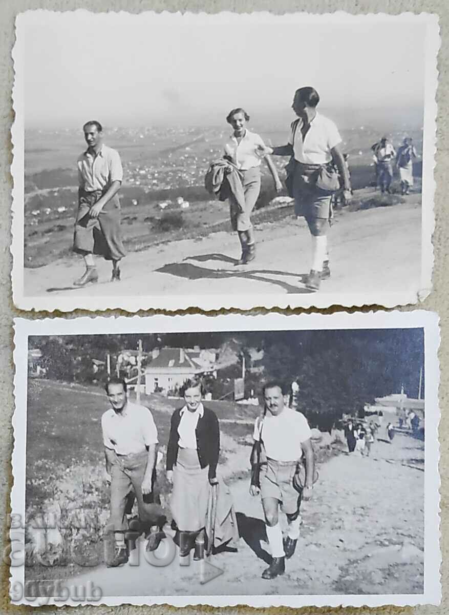 Kingdom of Bulgaria old photos 2 pcs. Sofia near Vitosha 1937