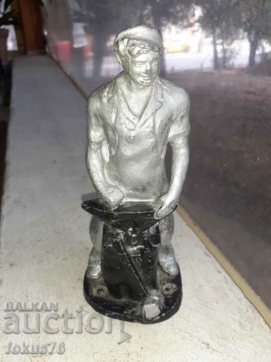 Old metal Russian Soviet figurine