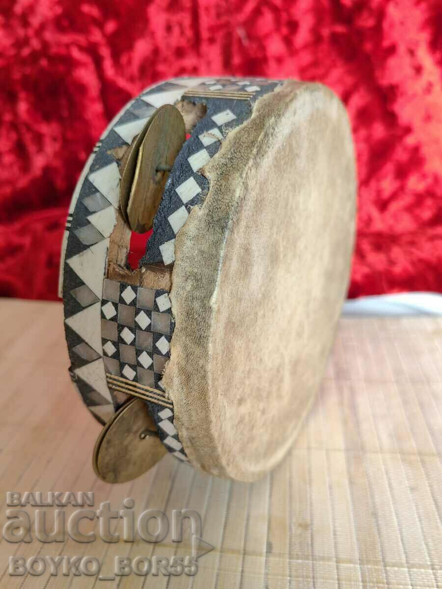 Auction Antique Ottoman Daire 19th century with Ivory Inlays Auction Antique Ottoman Daire 19th century with Ivory Inlays