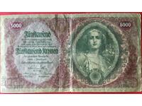 Austria 5000 Kronen 1922 Pick 78 Ref 5588