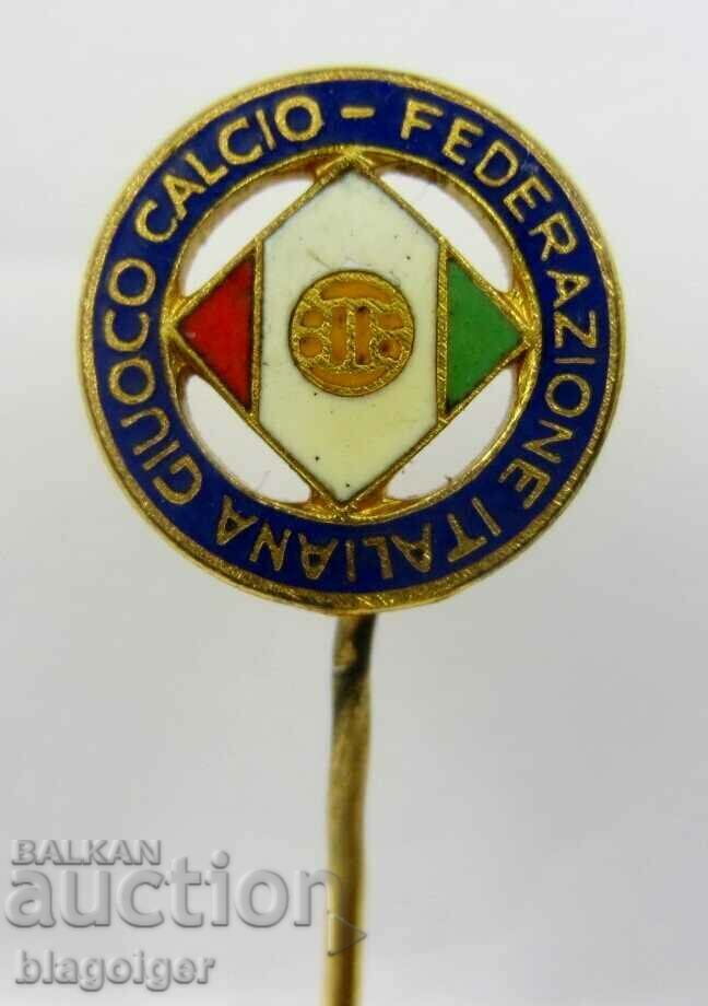 Стара футболна значка-Италия Футболна Федерация-Емайл