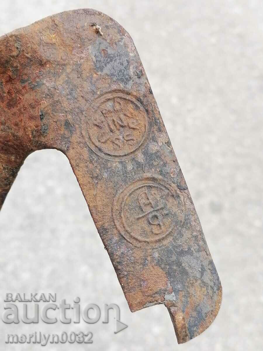 Auction Old hand-forged mowing hair, wrought iron USSR Auction Old hand-forged mowing hair, wrought iron USSR