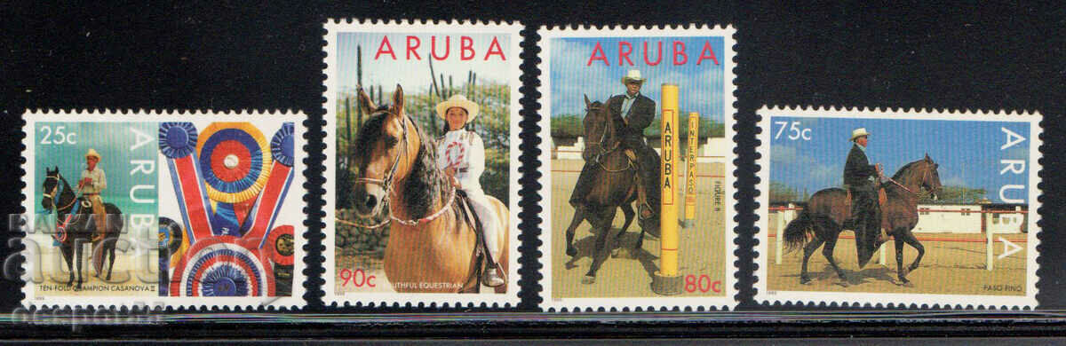 1995. Аруба. Порода коне от Аруба Paso Fino (фина стъпка).