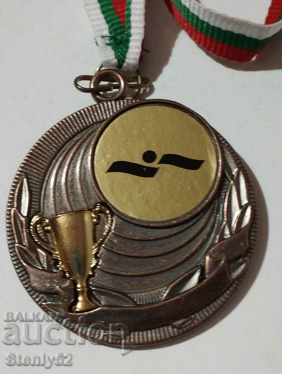 Sports medal in swimming for the mayor's cup-2006.