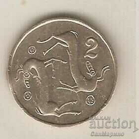 +Кипър  2  цента  1983 г.