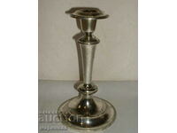 OLD CANDLESTICK. SILVER ZINC. ENGLAND