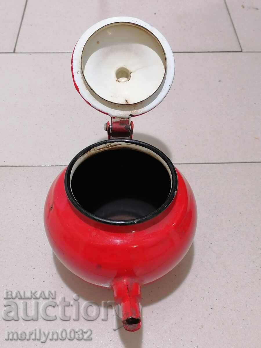 Enamel teapot, enamel bowl - 5 Enamel teapot, enamel bowl - 5