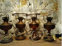 old electric lanterns lamps