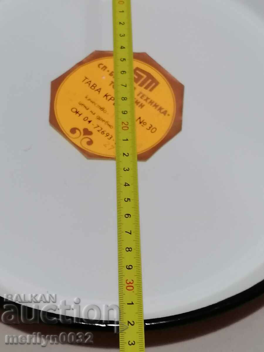 An enameled container, that's a platter with enamel - 6 An enameled container, that's a platter with enamel - 6