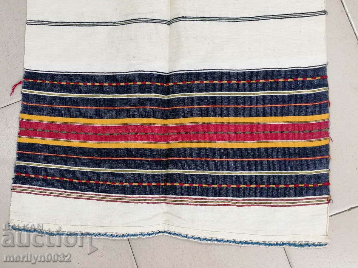 Vintage Handwoven Lace Crochet Medallion Towel, - 5