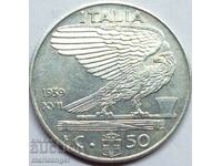 50 centesimi 1939 Italia Victor Emmanuel III