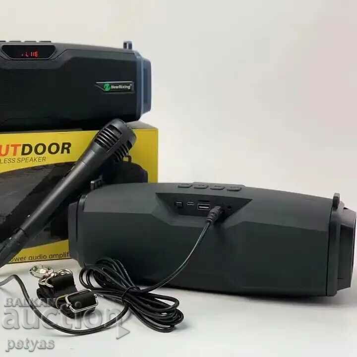 Powerful mini VT speaker with microphone NEWRIXING NR-6012M with price 37.50 BGN | € 19.17