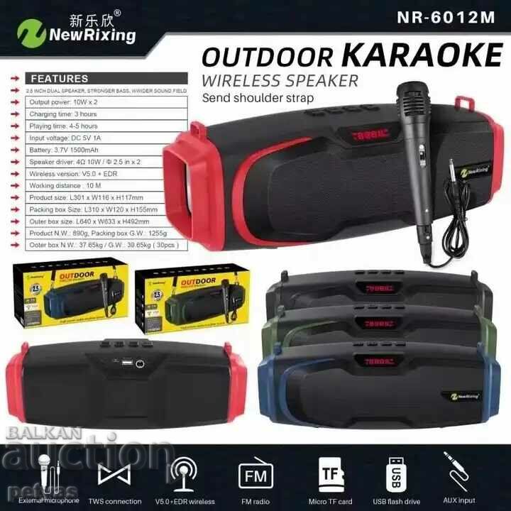 Powerful mini VT speaker with microphone NEWRIXING NR-6012M - 5