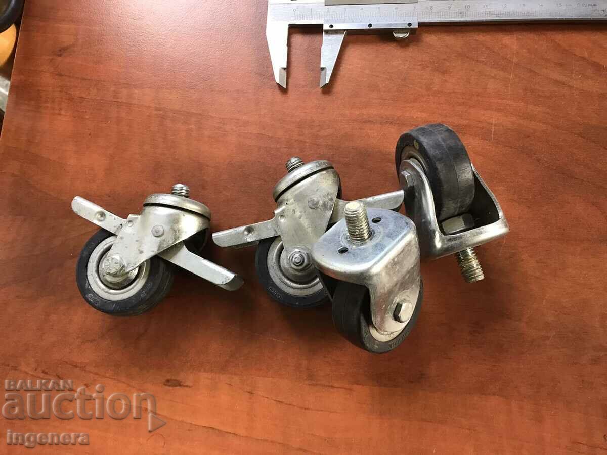 Delivery of WHEEL WHEELS FOR FURNITURE CABINET CONSTRUCTION-2+2 PCS.-GERMANY