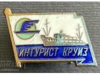 35568 СССР знак Туристическа агенция корабни круизи Интурист