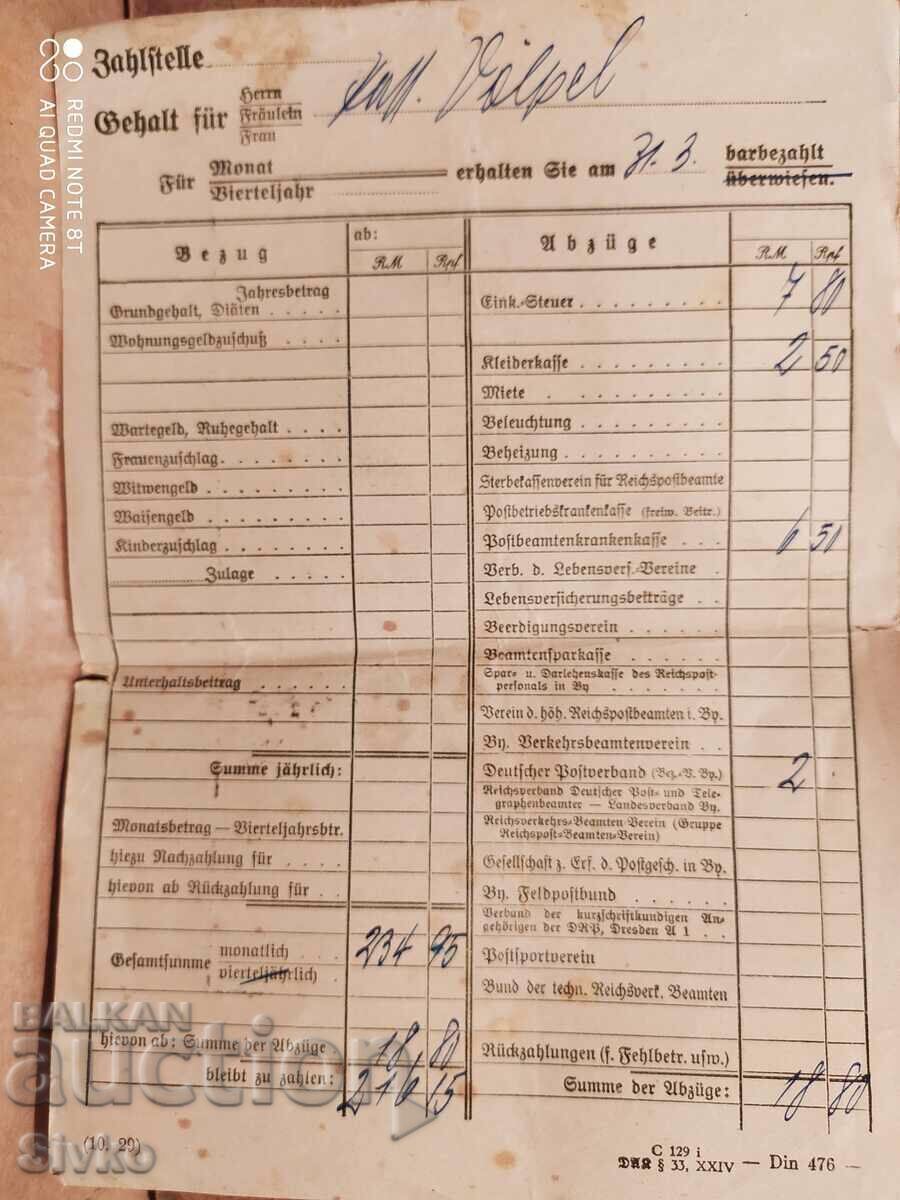 German Stock Document Third Reich German Stock Document Third Reich