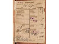 Document german de mărfuri al celui de-al Treilea Reich, anul 1938