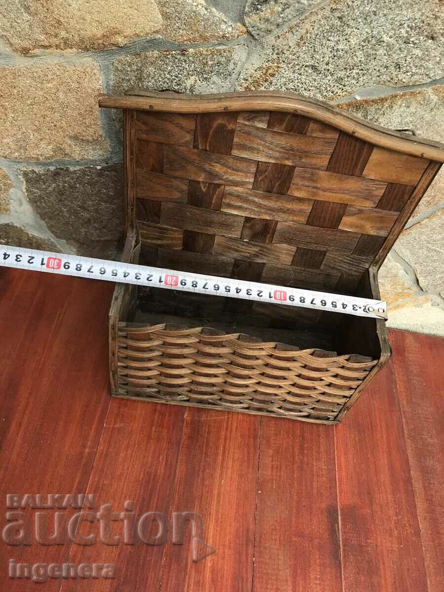 WICKED BASKET BOX WALL MEDICINE BOX WOOD with price 19.00 BGN | € 9.71