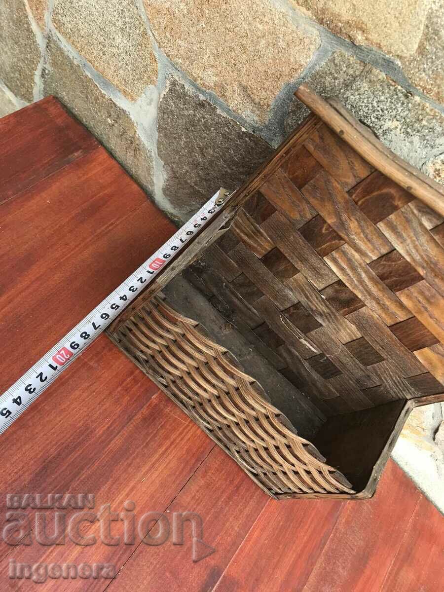 Delivery of WICKED BASKET BOX WALL MEDICINE BOX WOOD